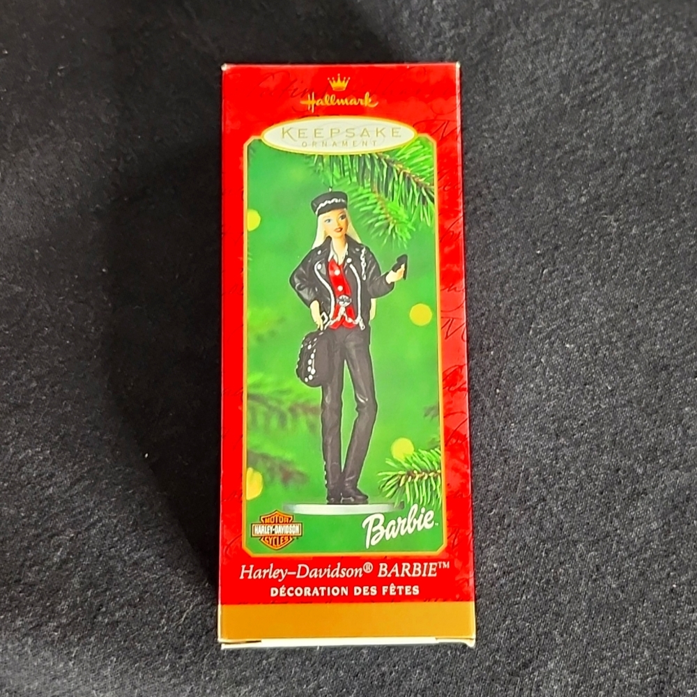 NIB Hallmark Harley-Davidson Barbie Keepsake Christmas Ornament Vintage 2000